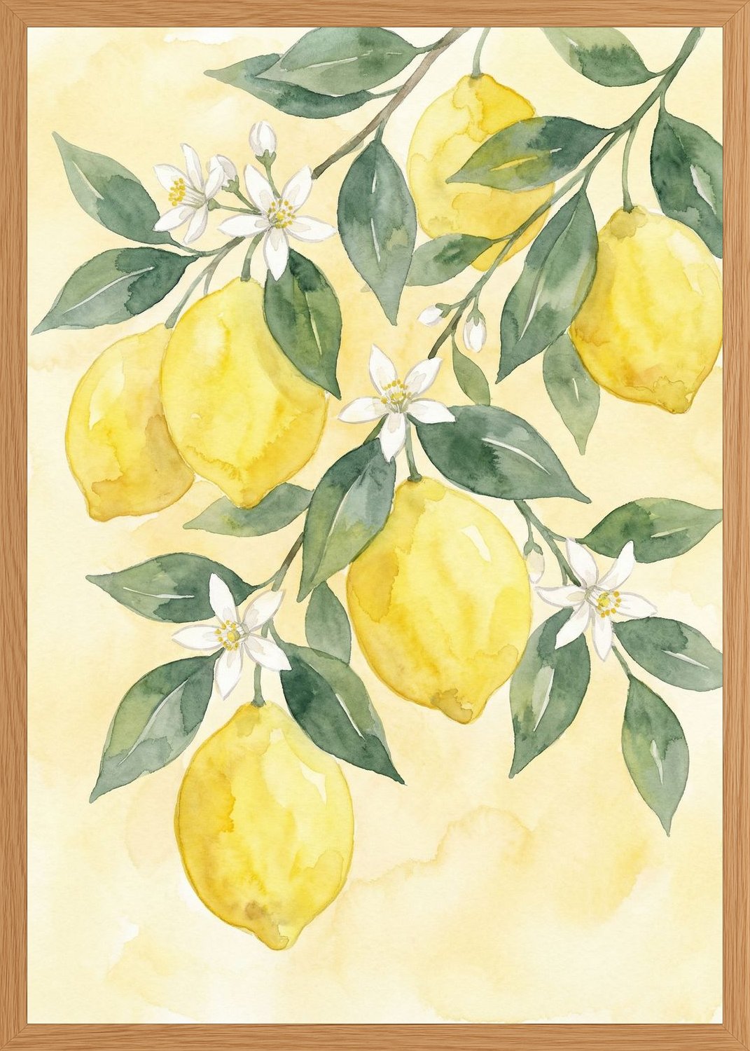 Poster in oak frame