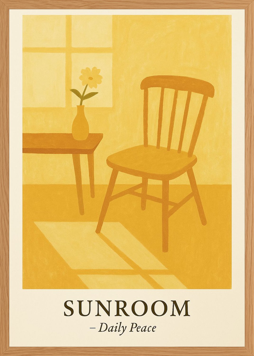 Poster in oak frame