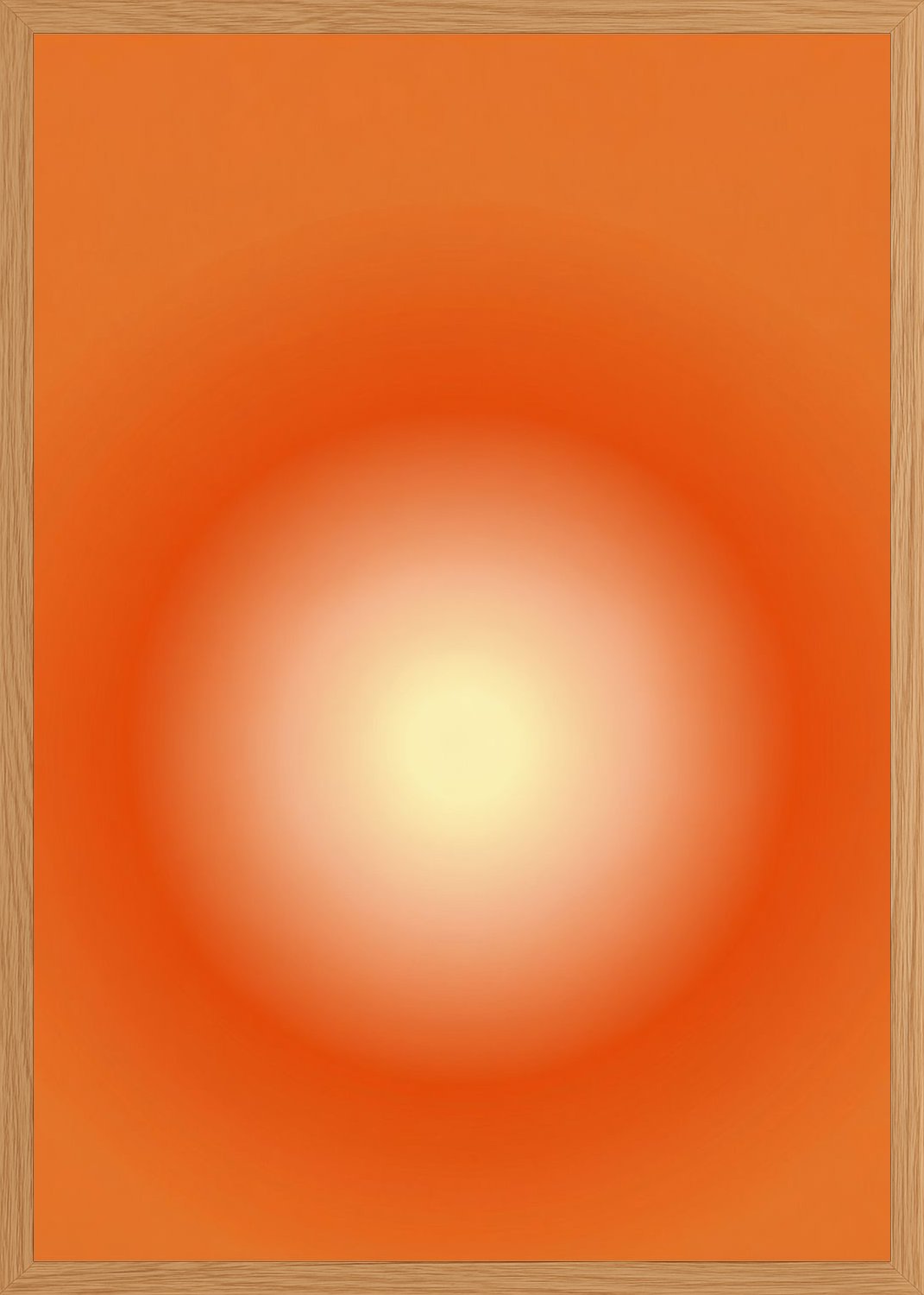 Poster in oak frame