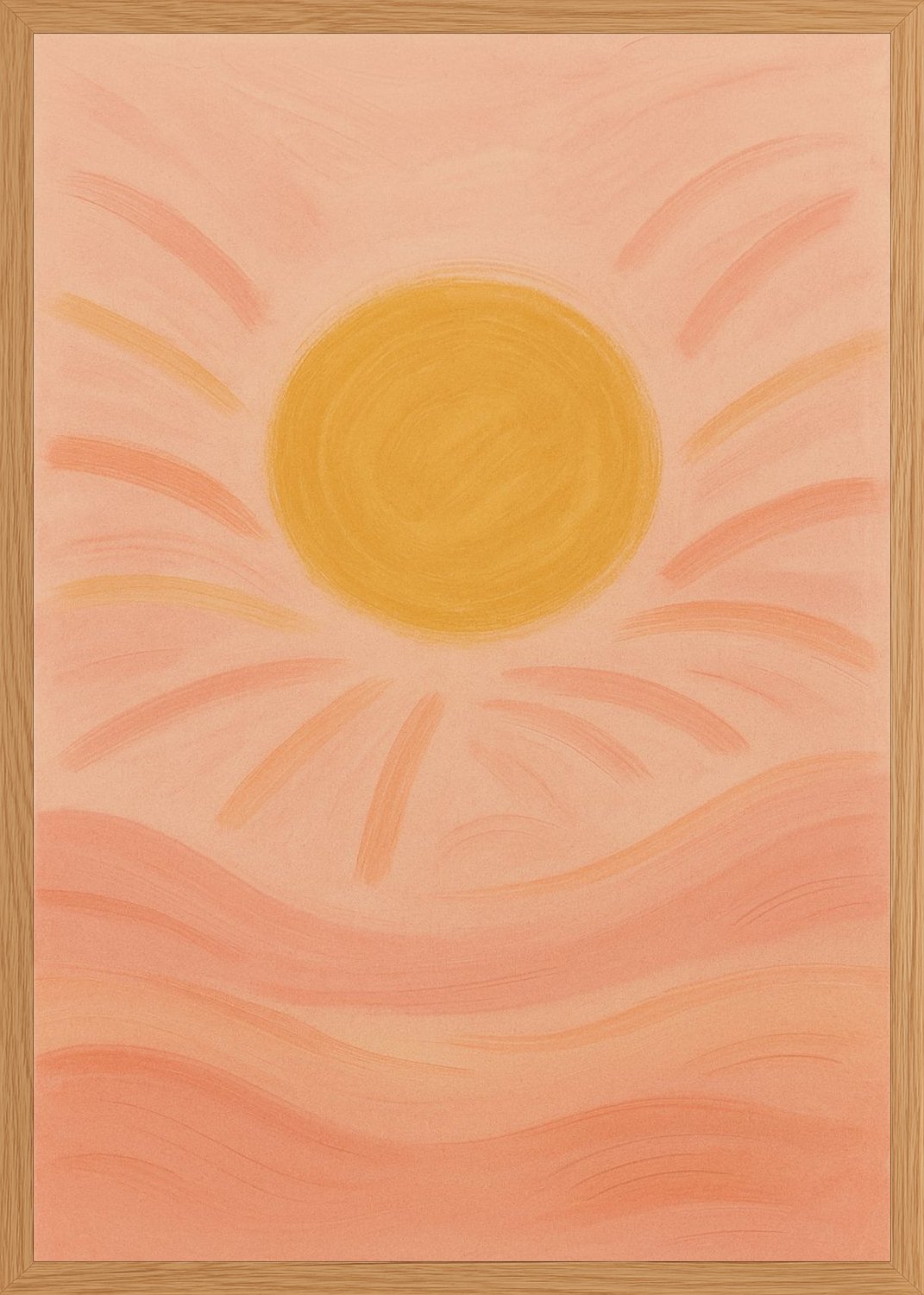 Poster in oak frame
