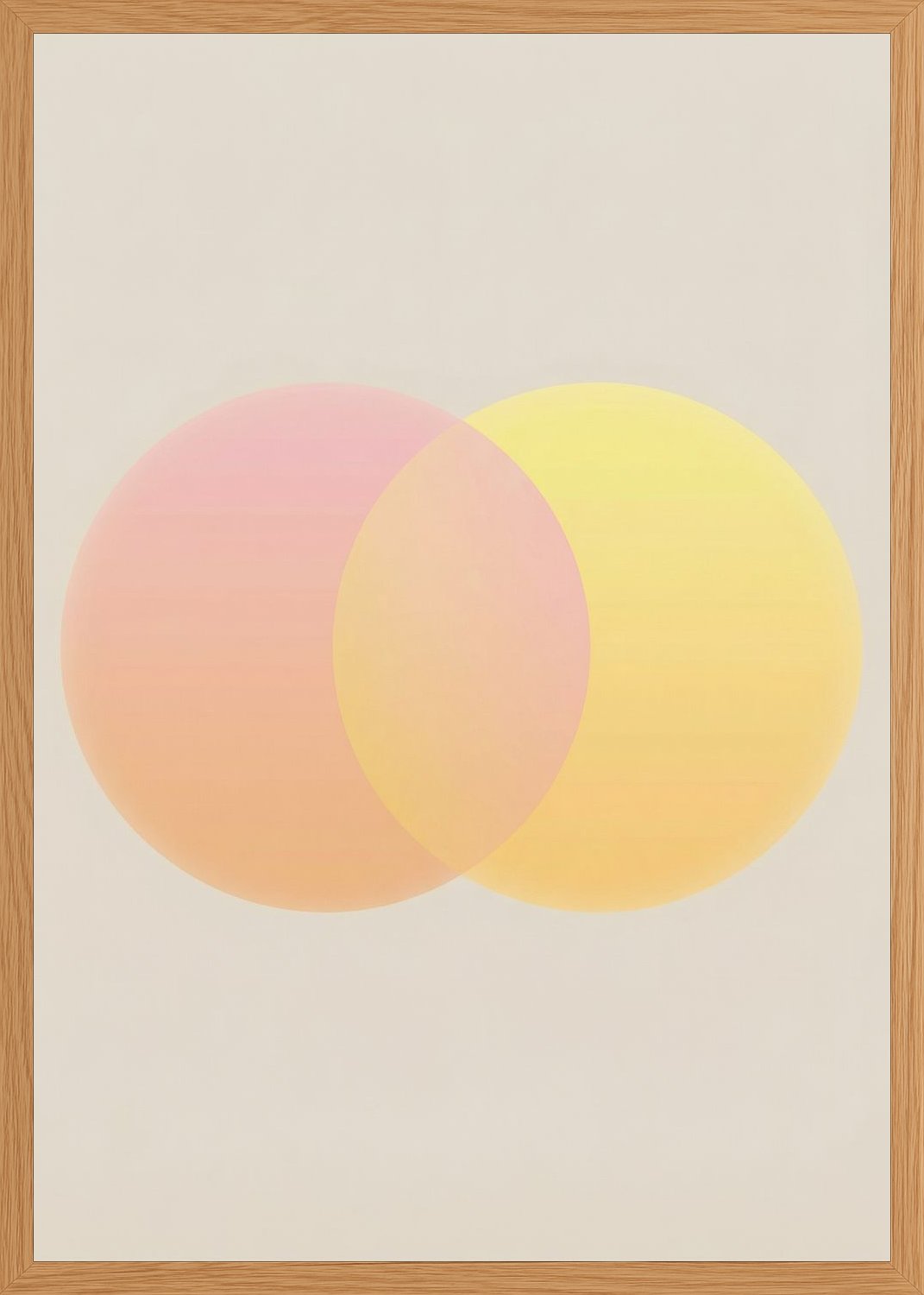 Poster in oak frame
