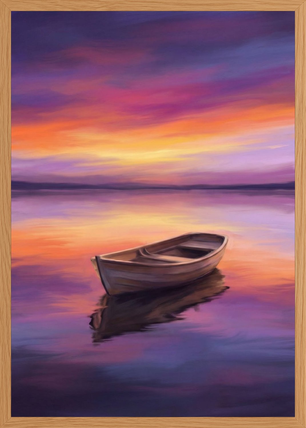 Poster in oak frame