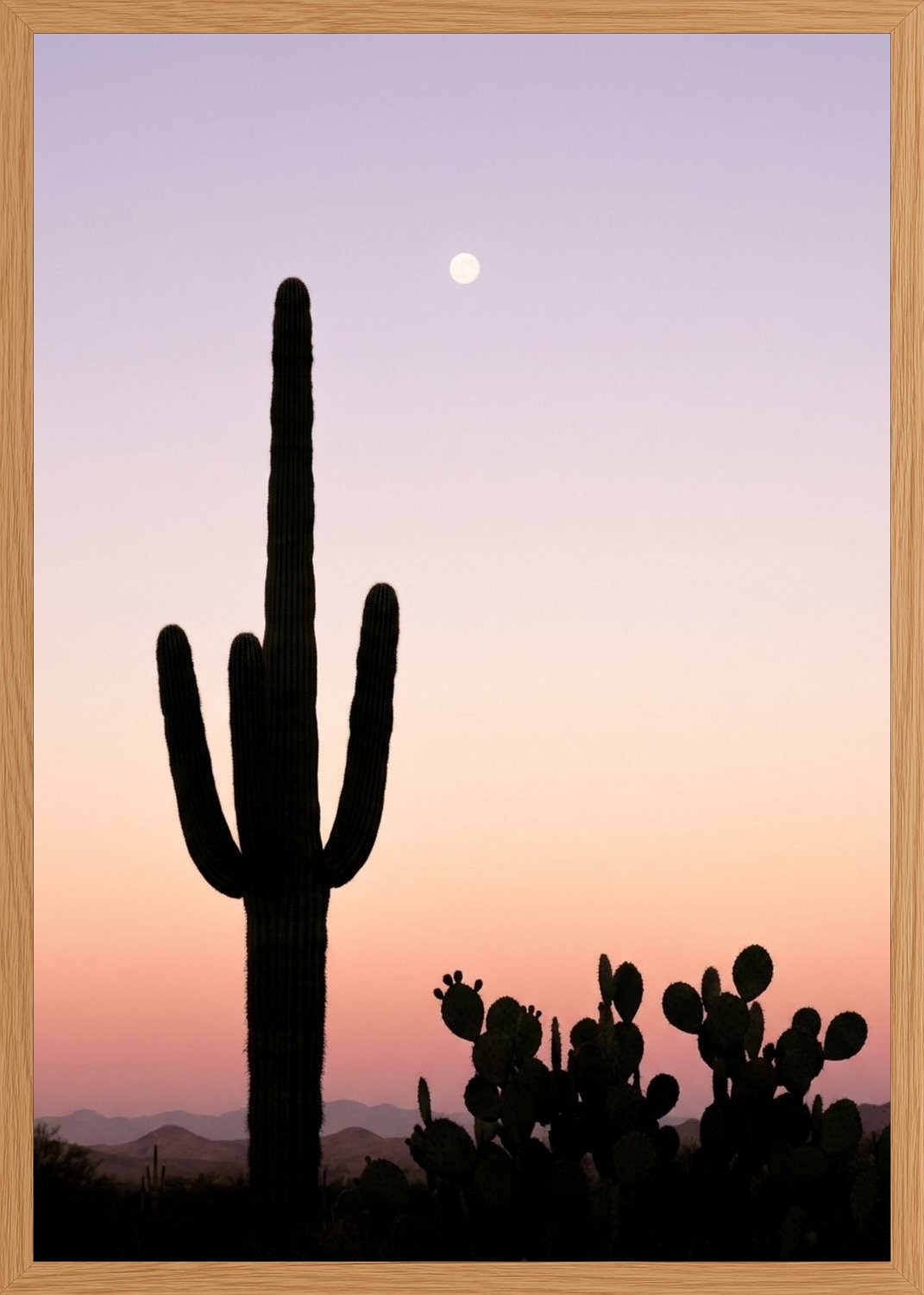 Poster in oak frame