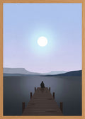 Poster in oak frame