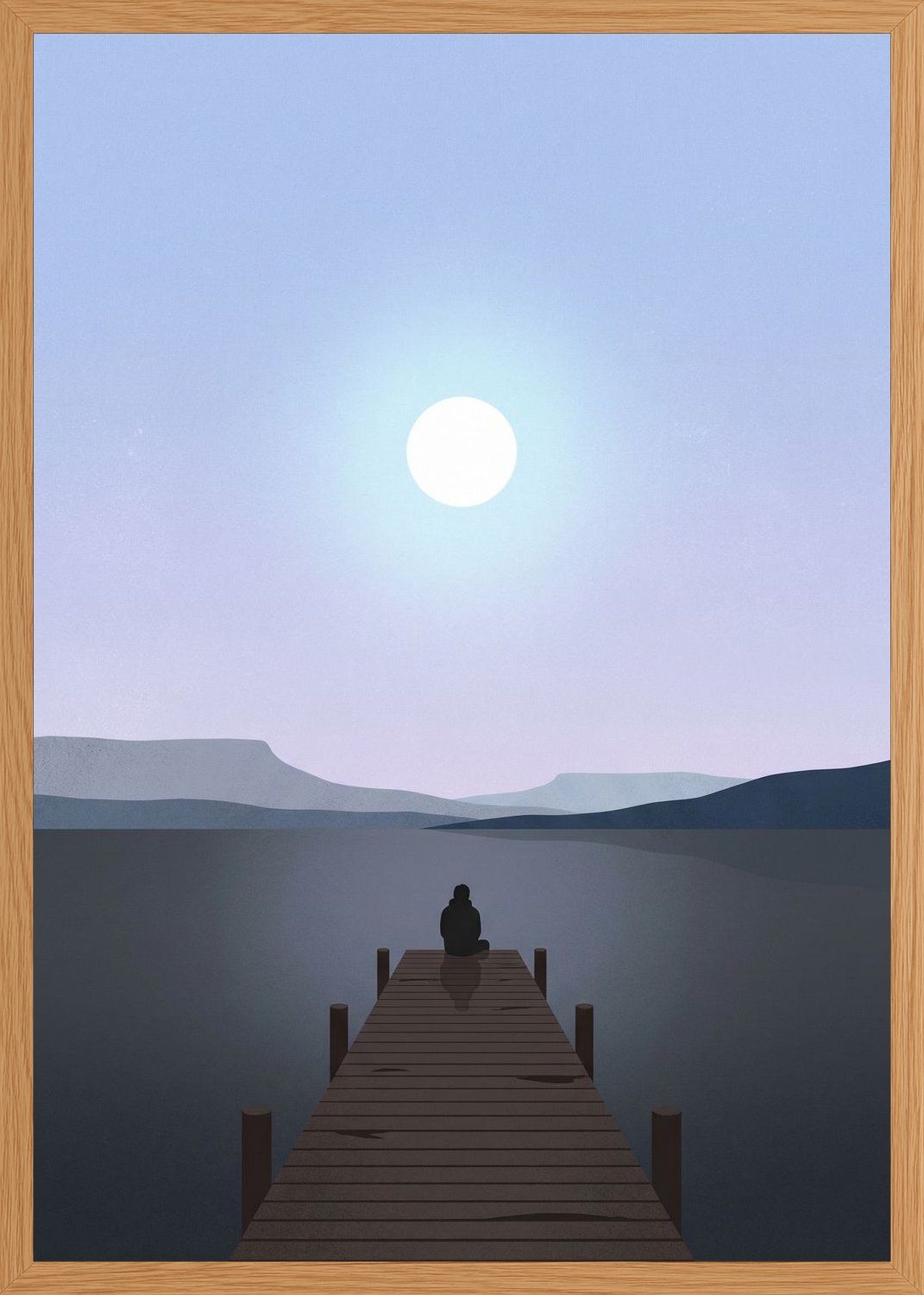 Poster in oak frame