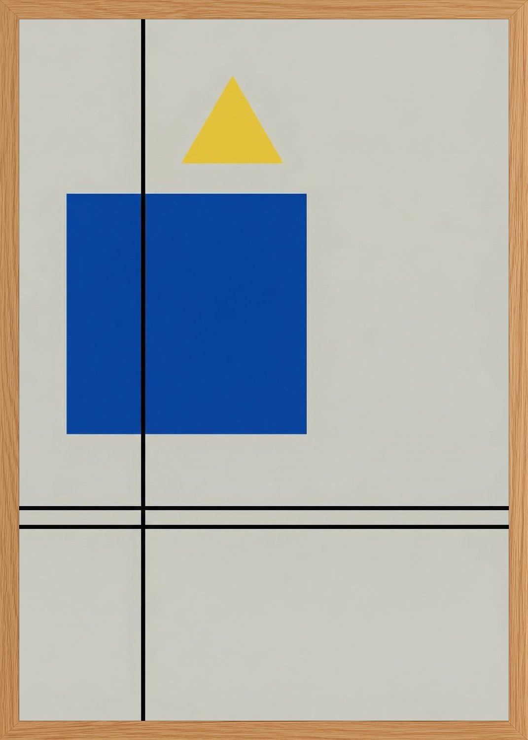 Poster in oak frame