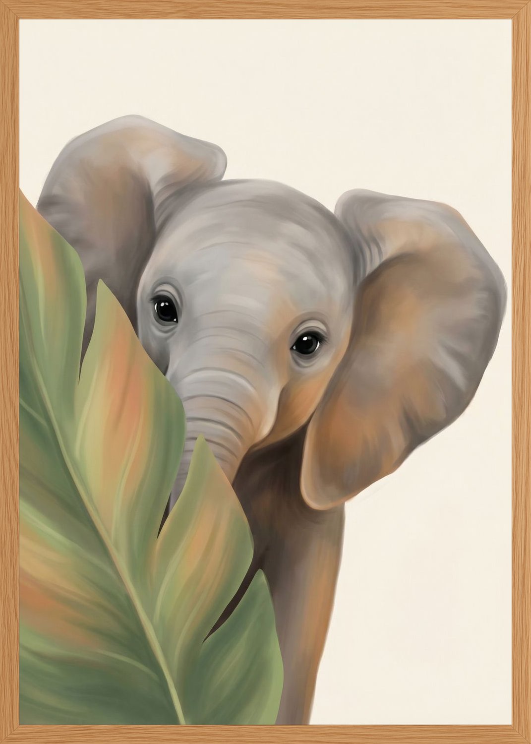 Poster in oak frame