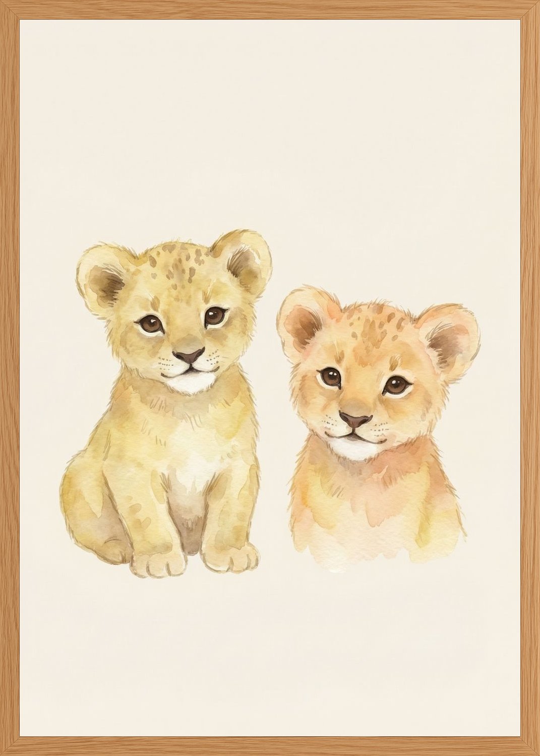 Poster in oak frame