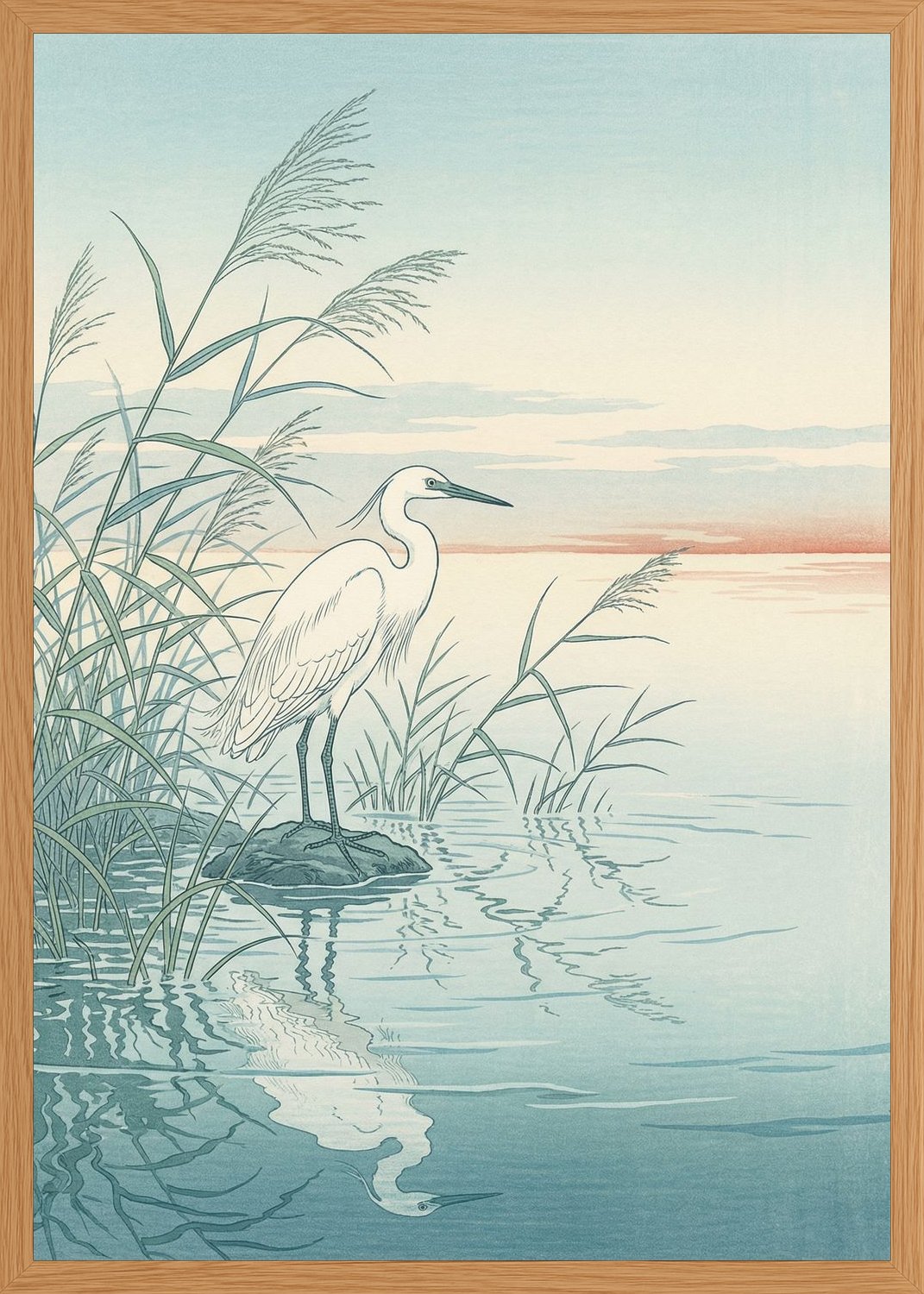 Poster in oak frame