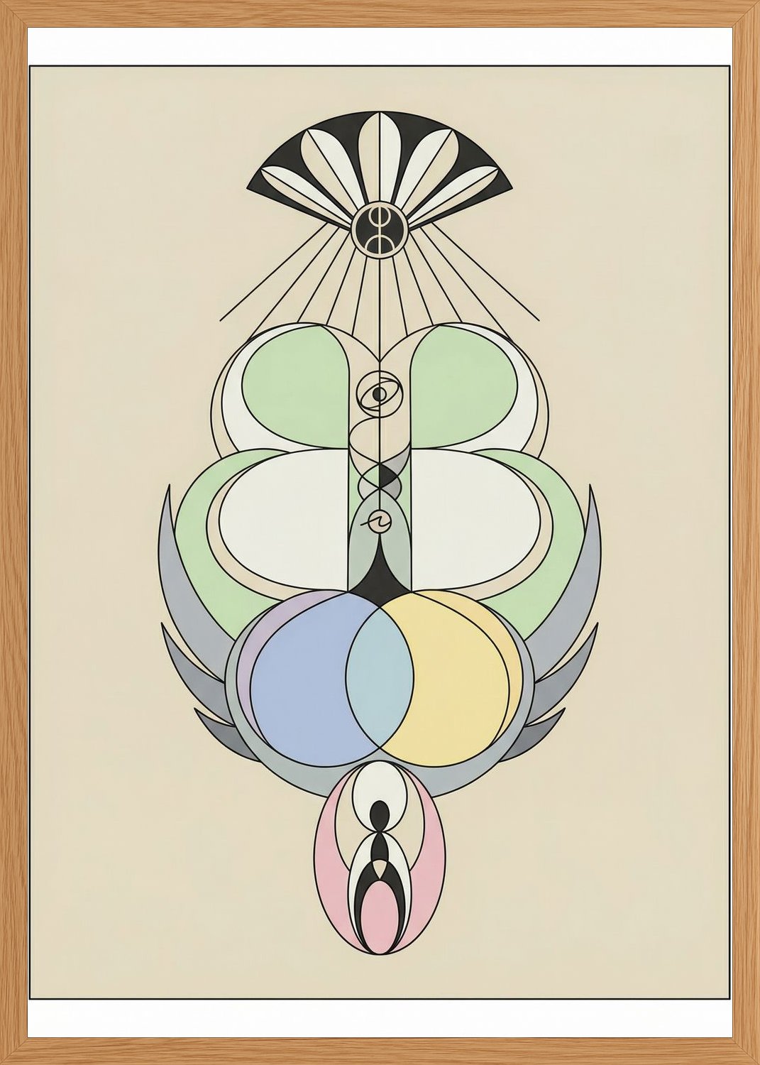 Poster in oak frame