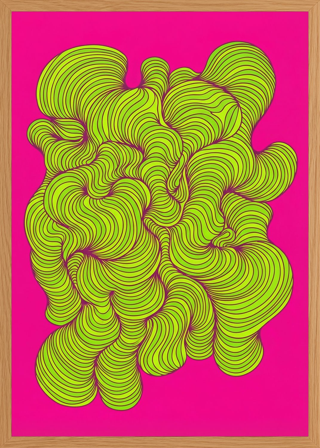 Poster in oak frame
