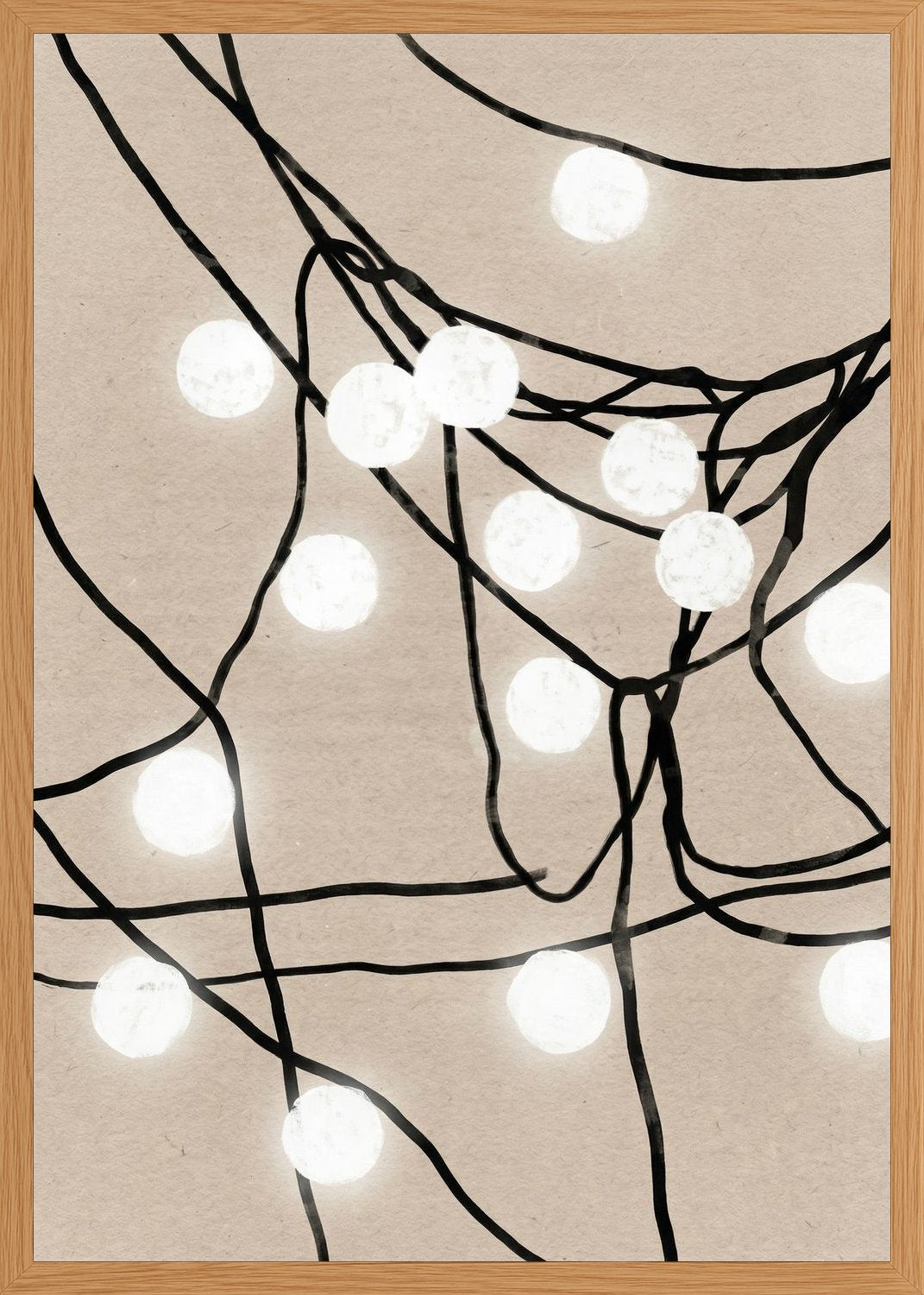 Poster in oak frame