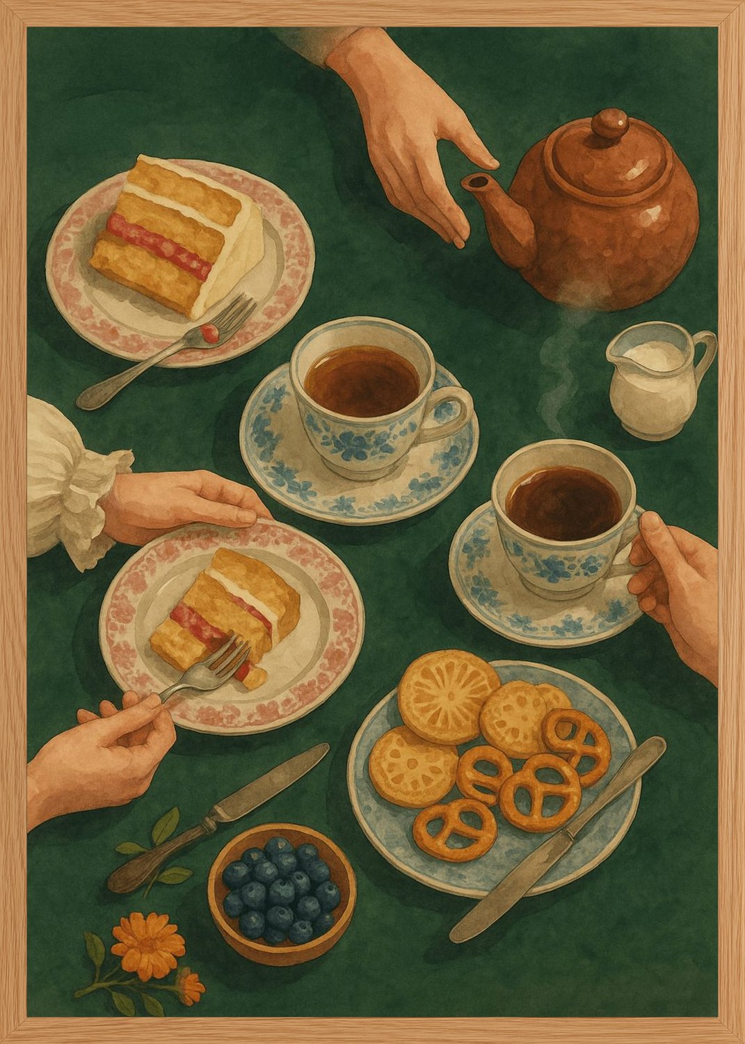 Poster in oak frame