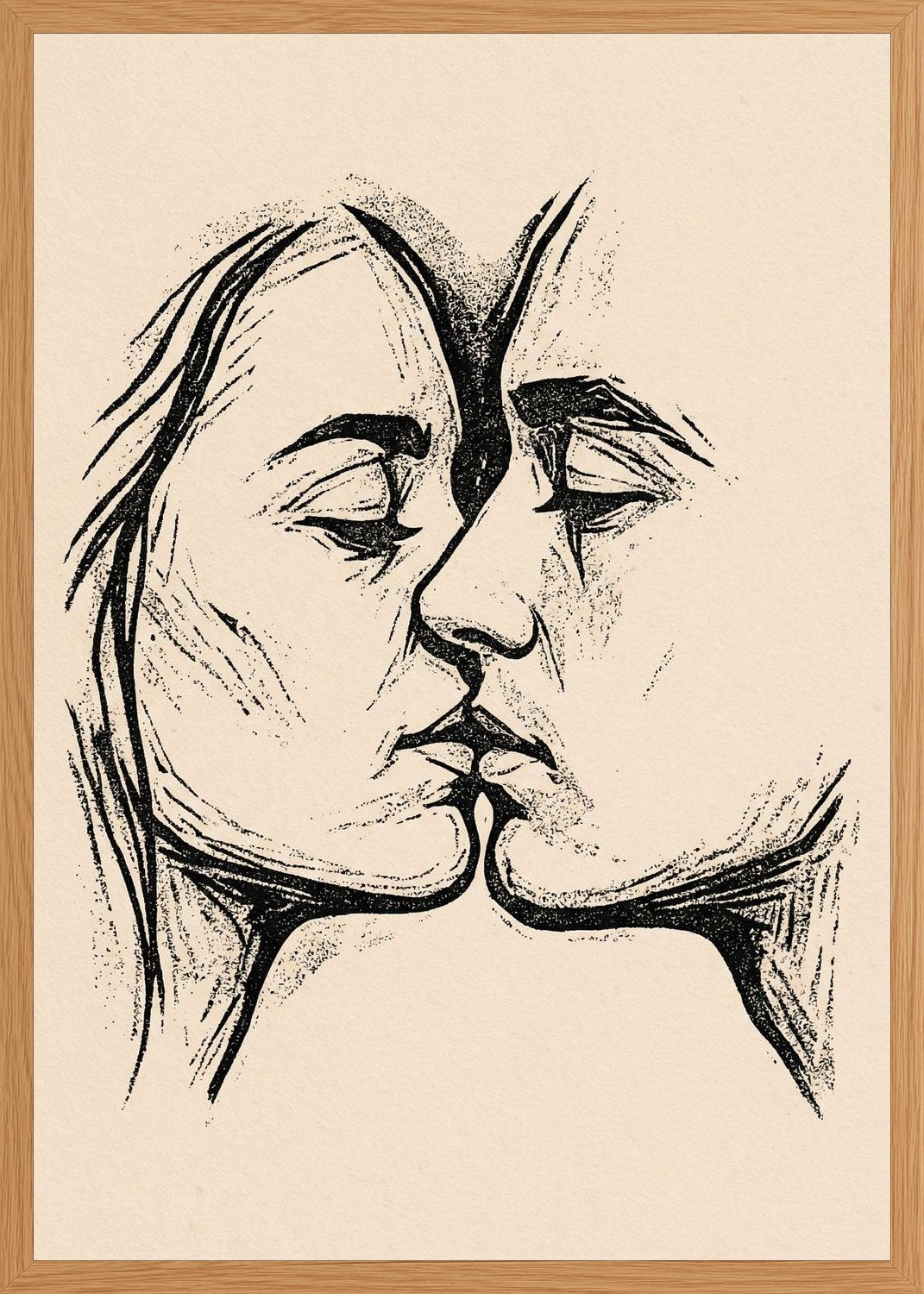 Poster in oak frame