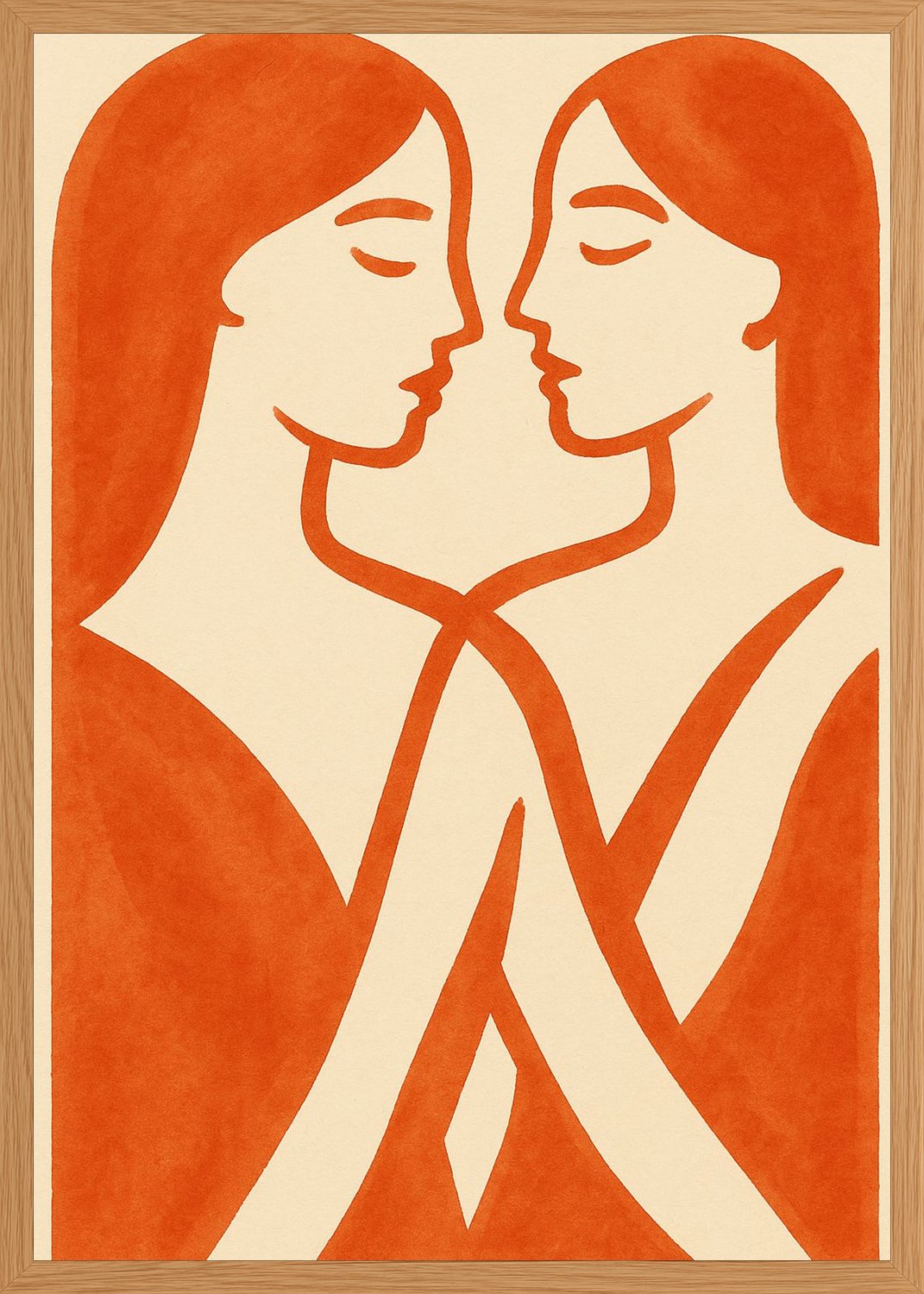 Poster in oak frame