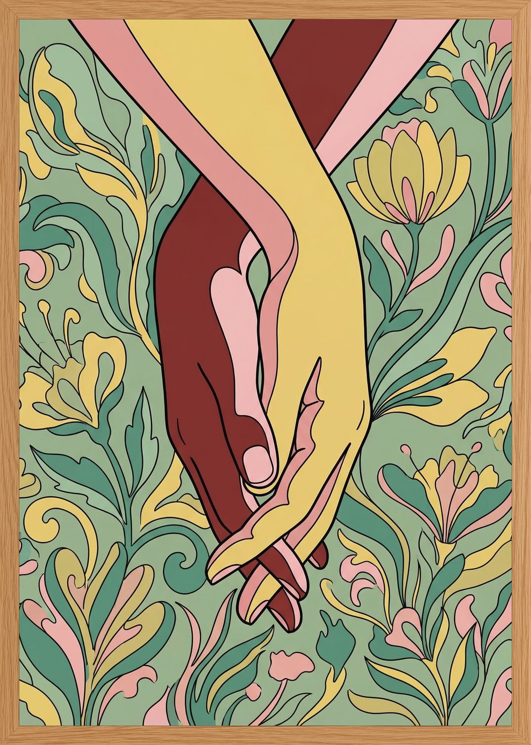 Poster in oak frame