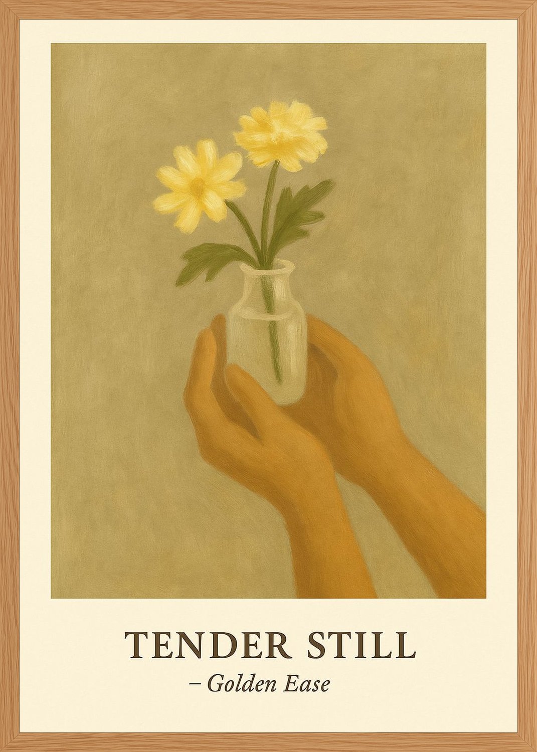 Poster in oak frame