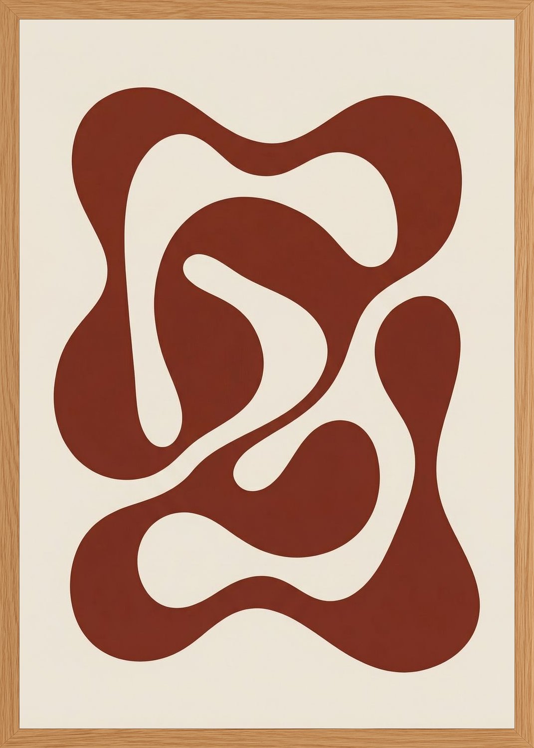 Poster in oak frame