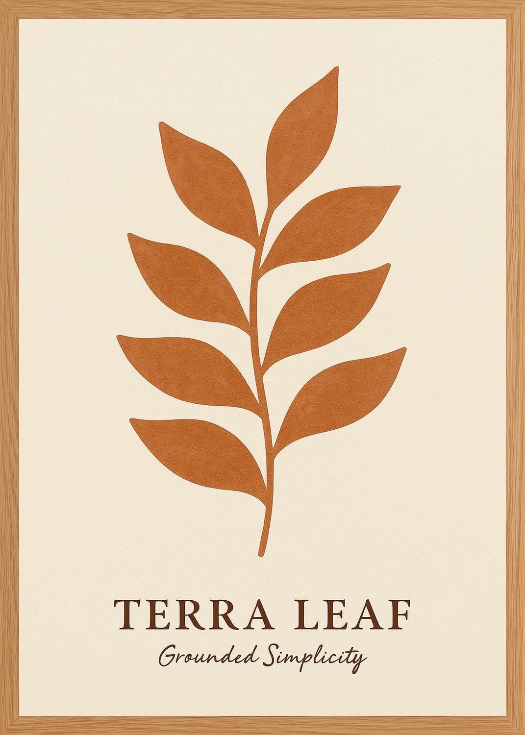 Poster in oak frame