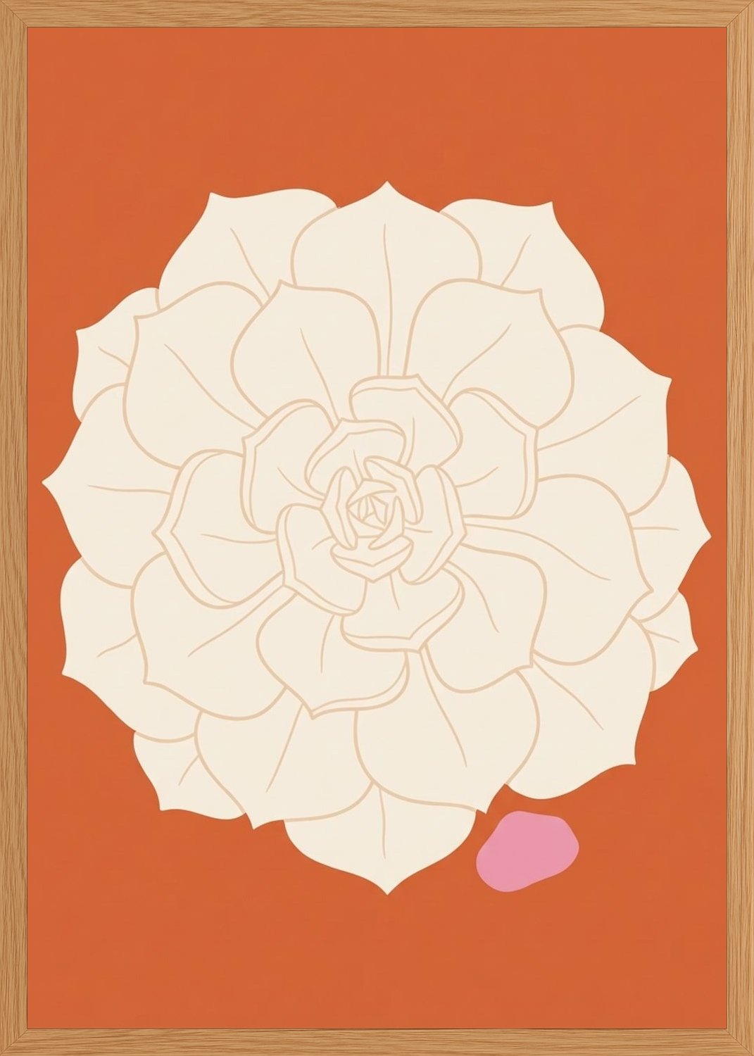 Poster in oak frame