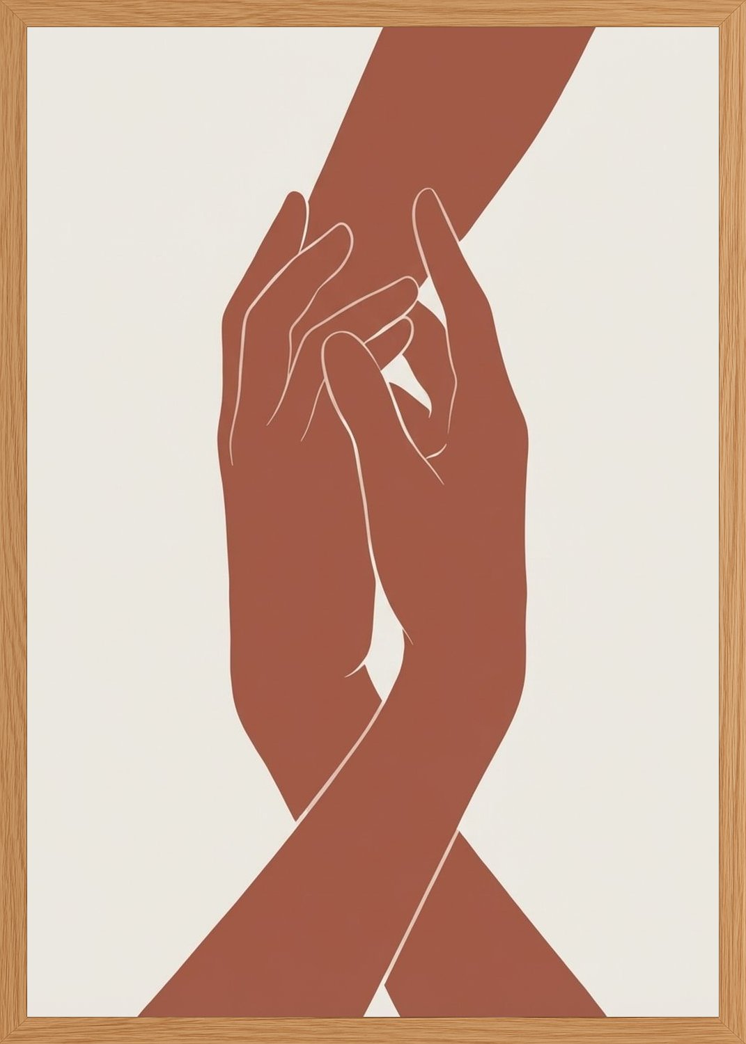 Poster in oak frame
