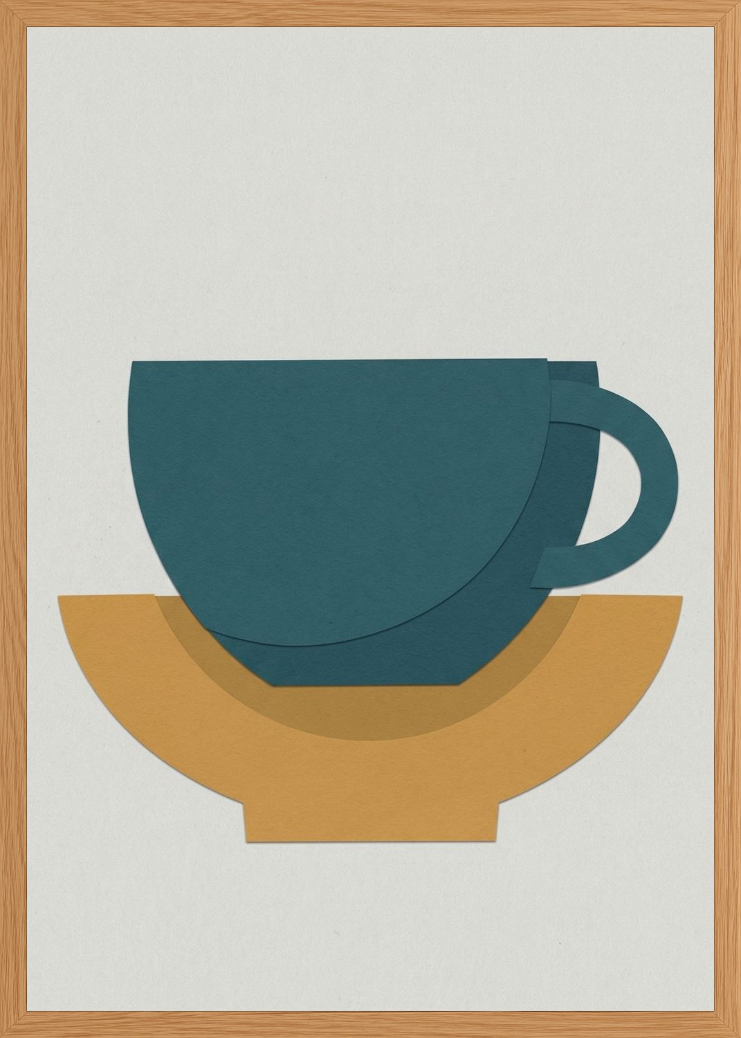 Poster in oak frame