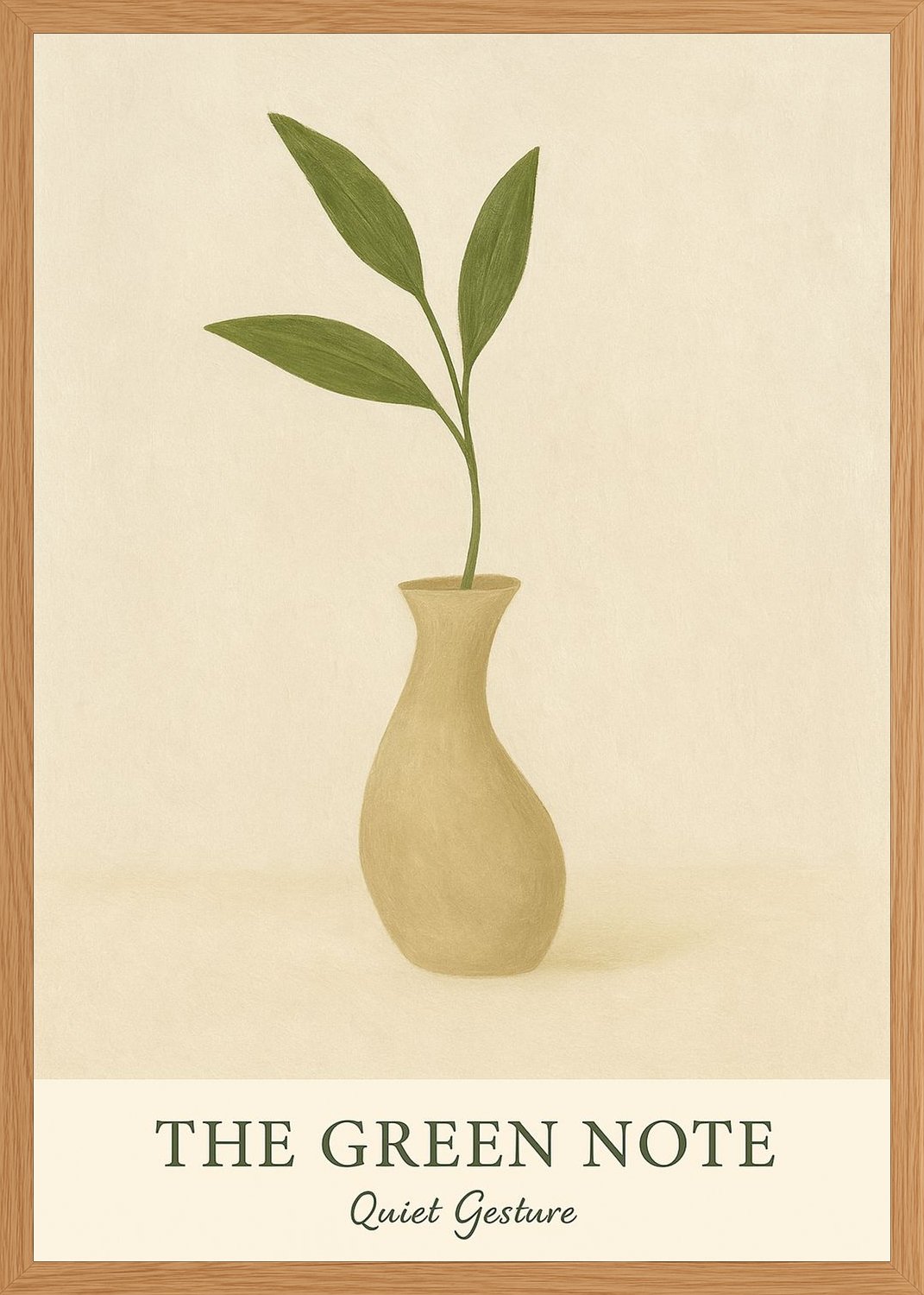 Poster in oak frame