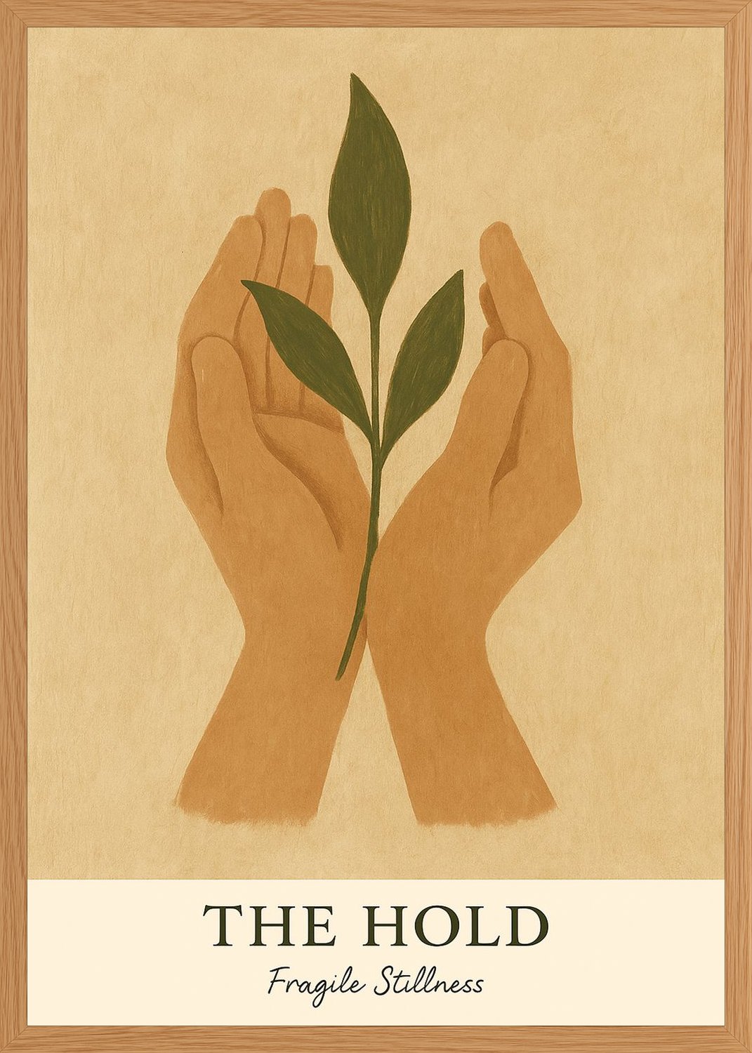 Poster in oak frame