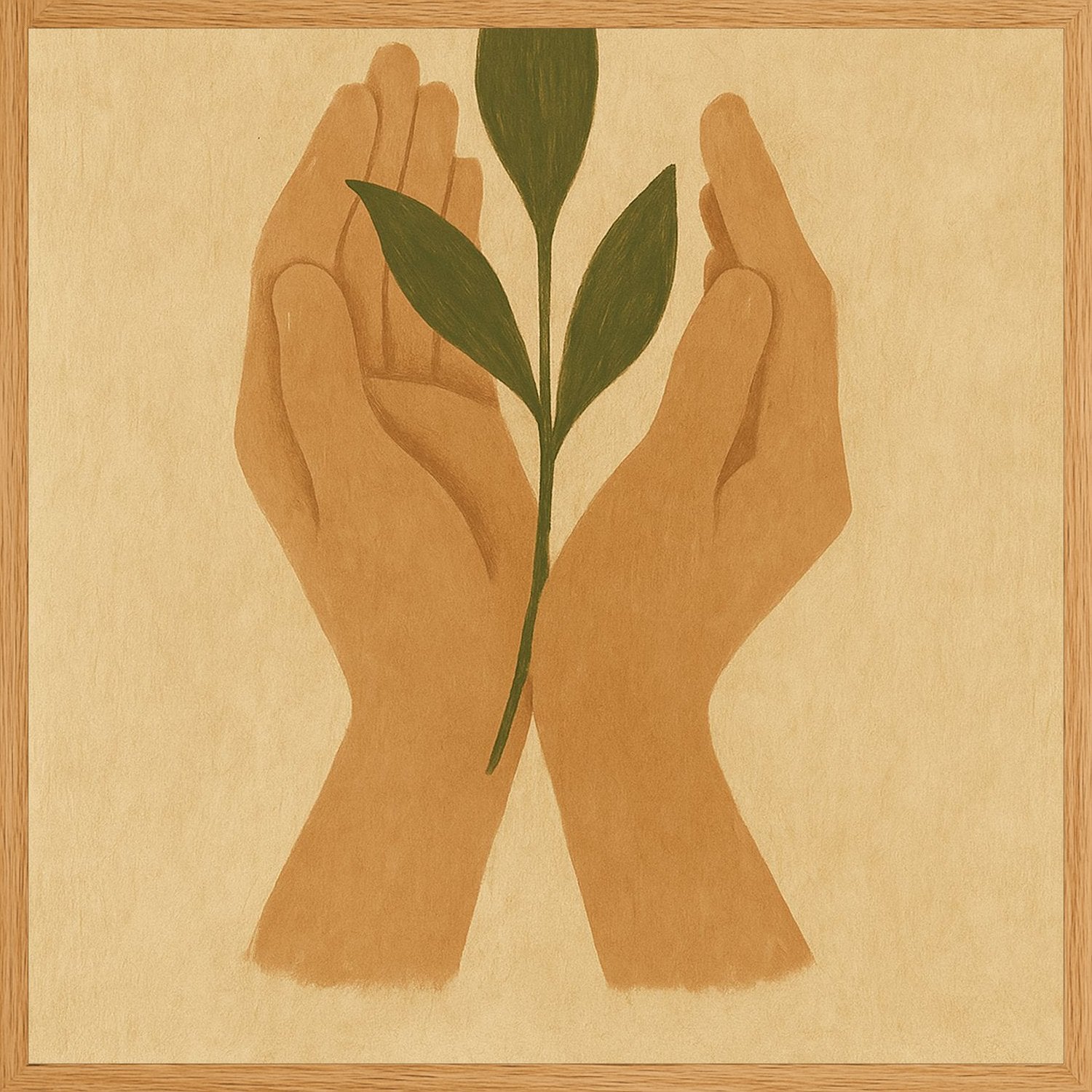 Poster in oak frame