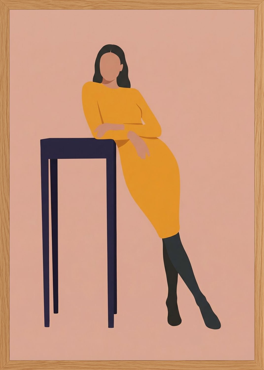 Poster in oak frame