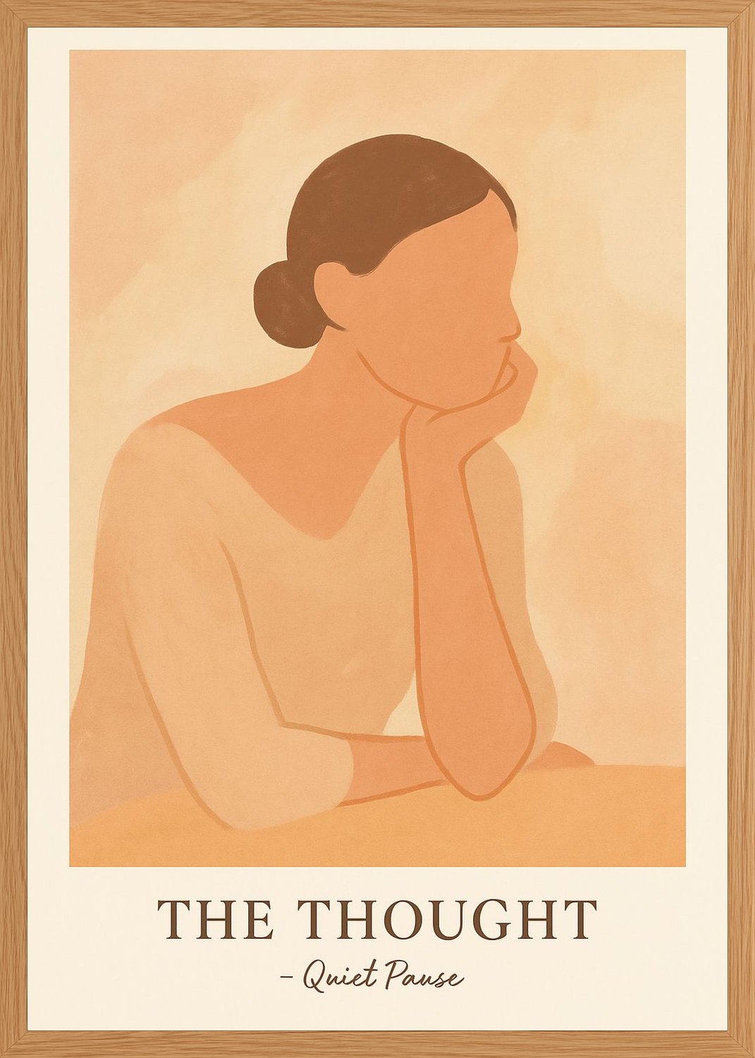 Poster in oak frame