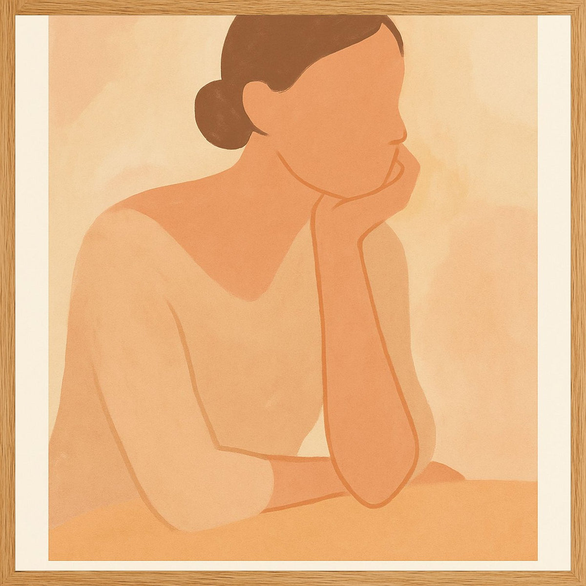 Poster in oak frame