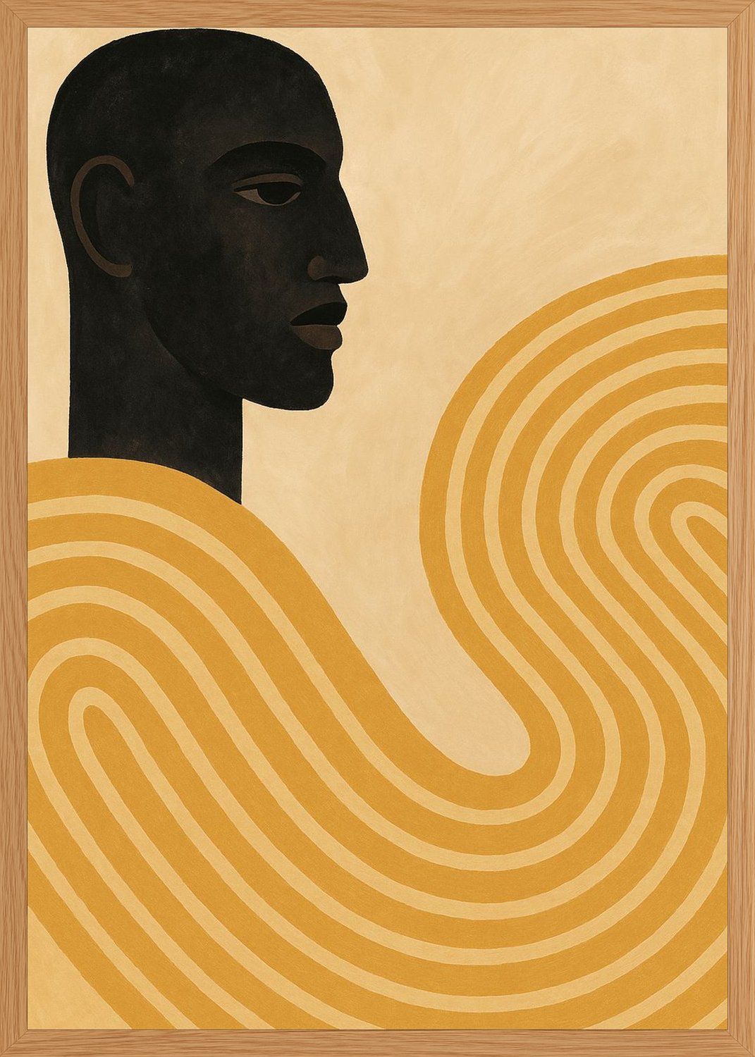 Poster in oak frame