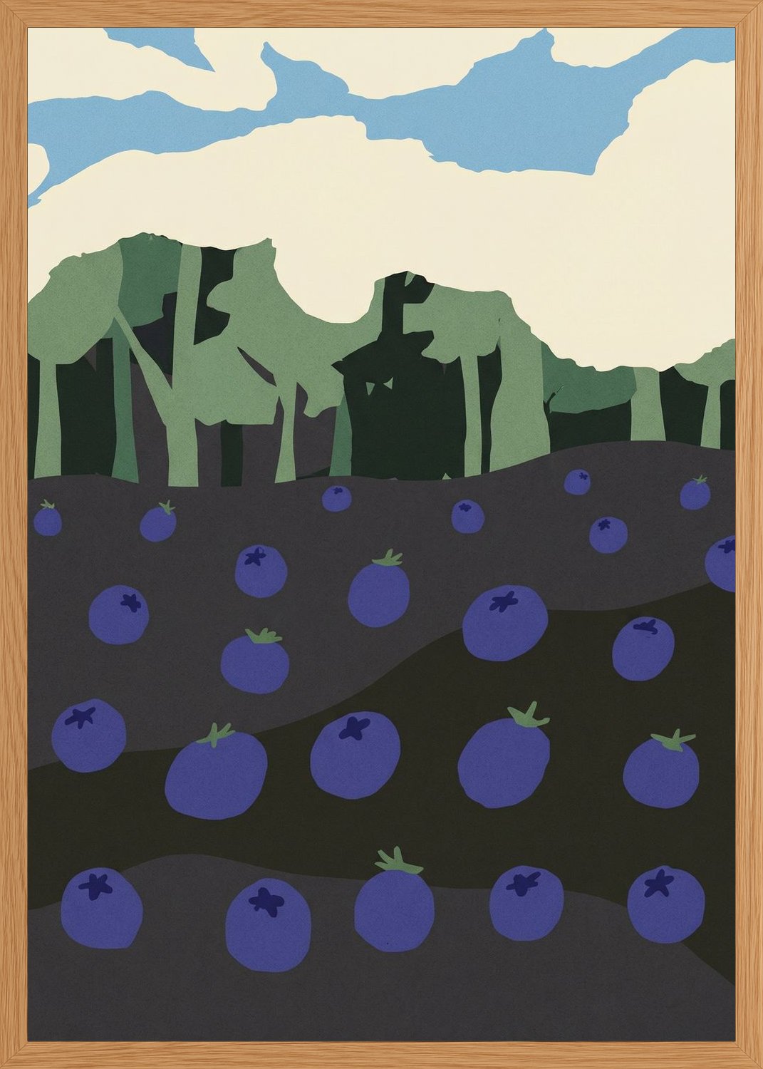 Poster in oak frame