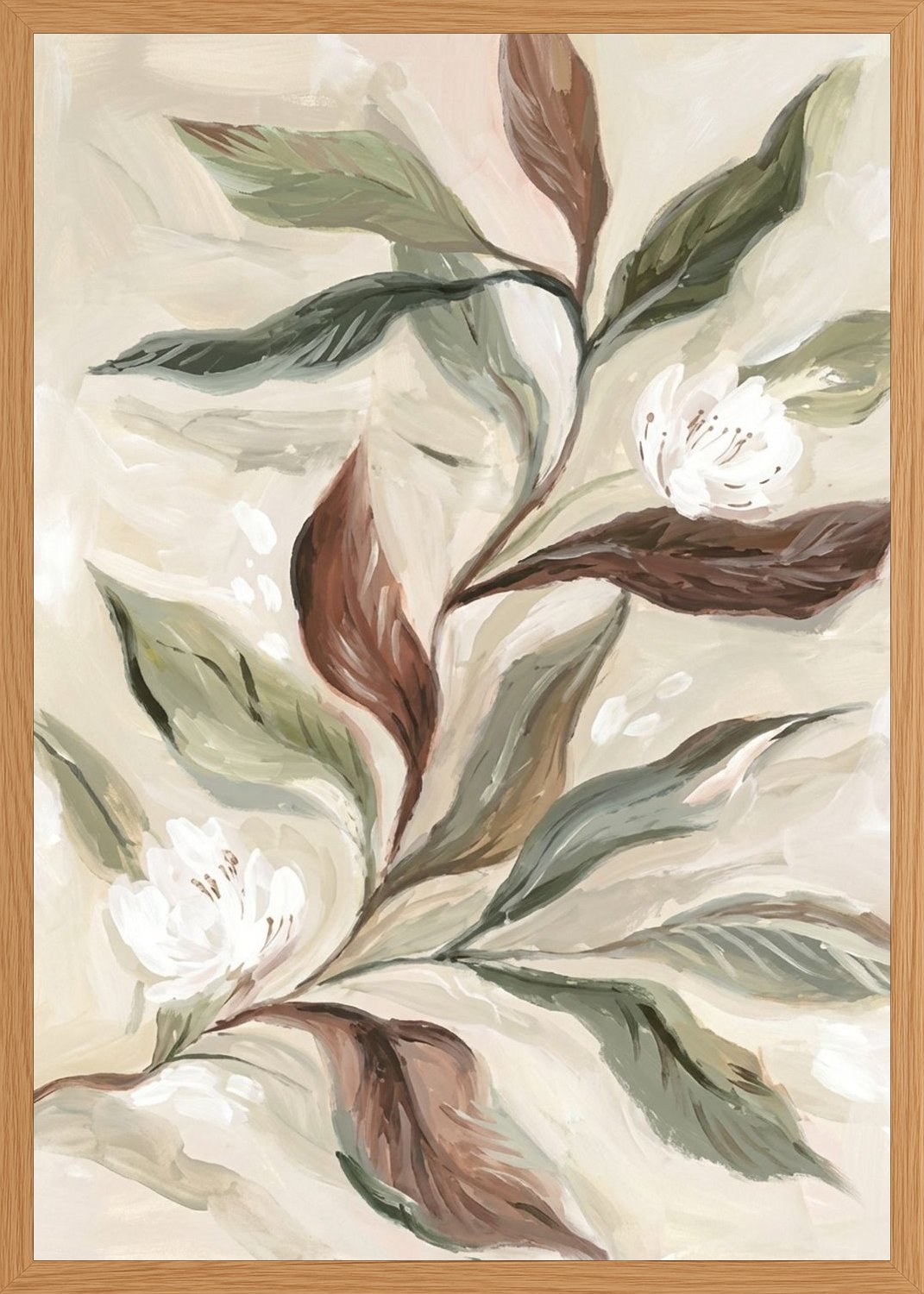 Poster in oak frame