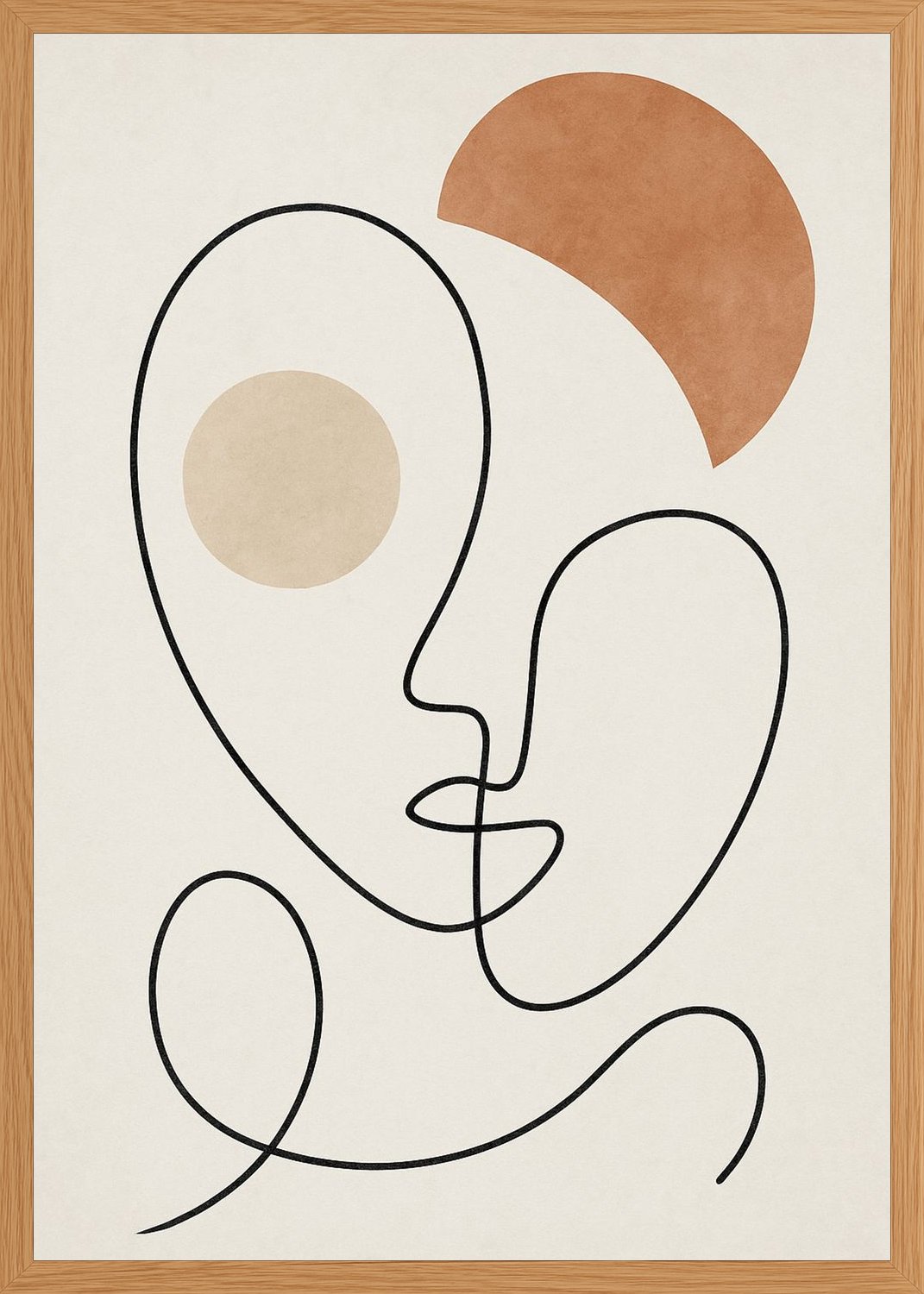 Poster in oak frame