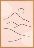 Poster in oak frame