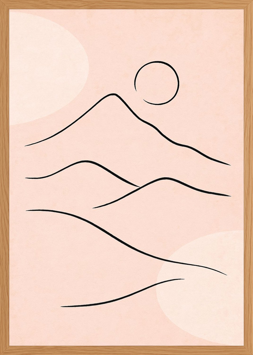 Poster in oak frame