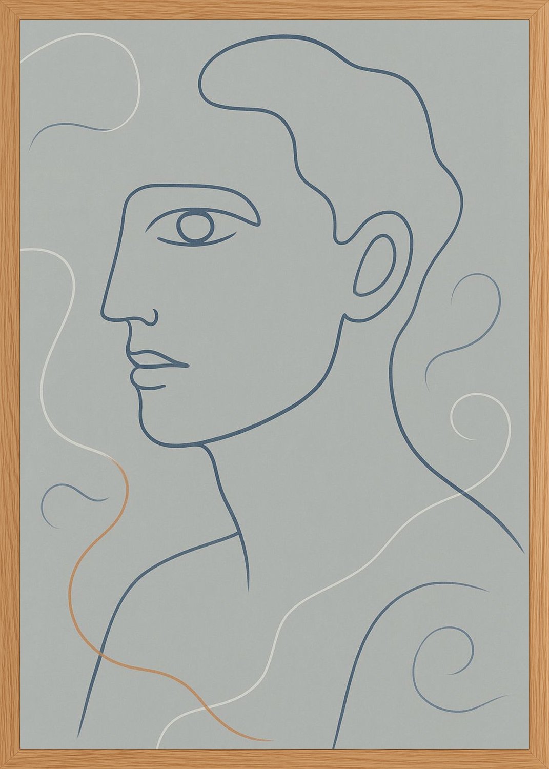 Poster in oak frame
