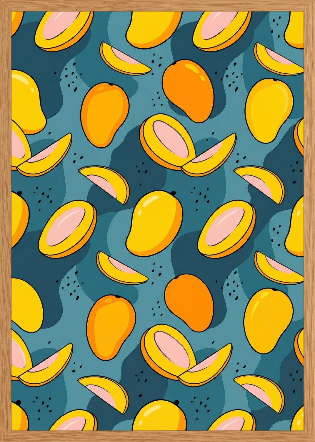 Poster in oak frame