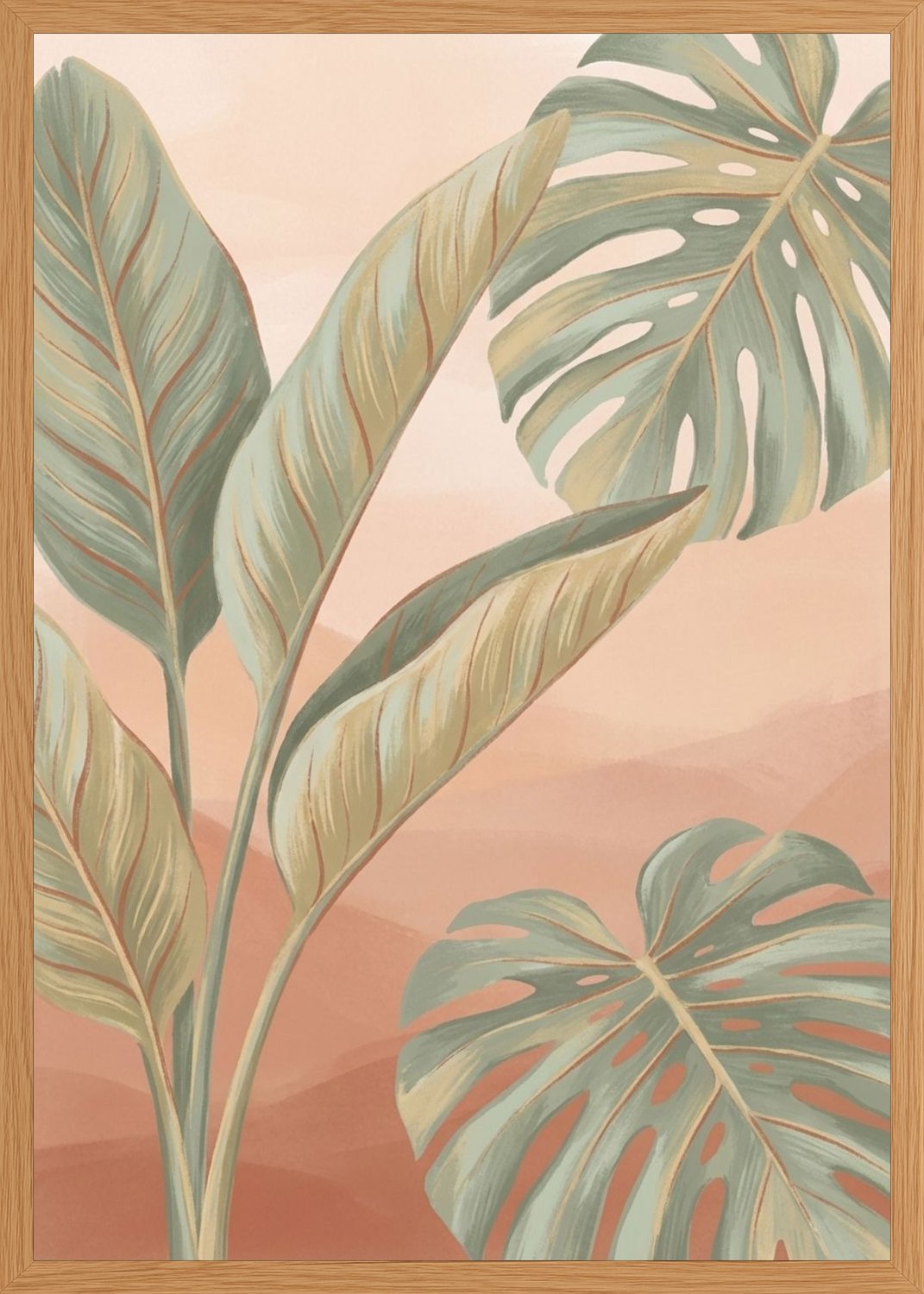 Poster in oak frame
