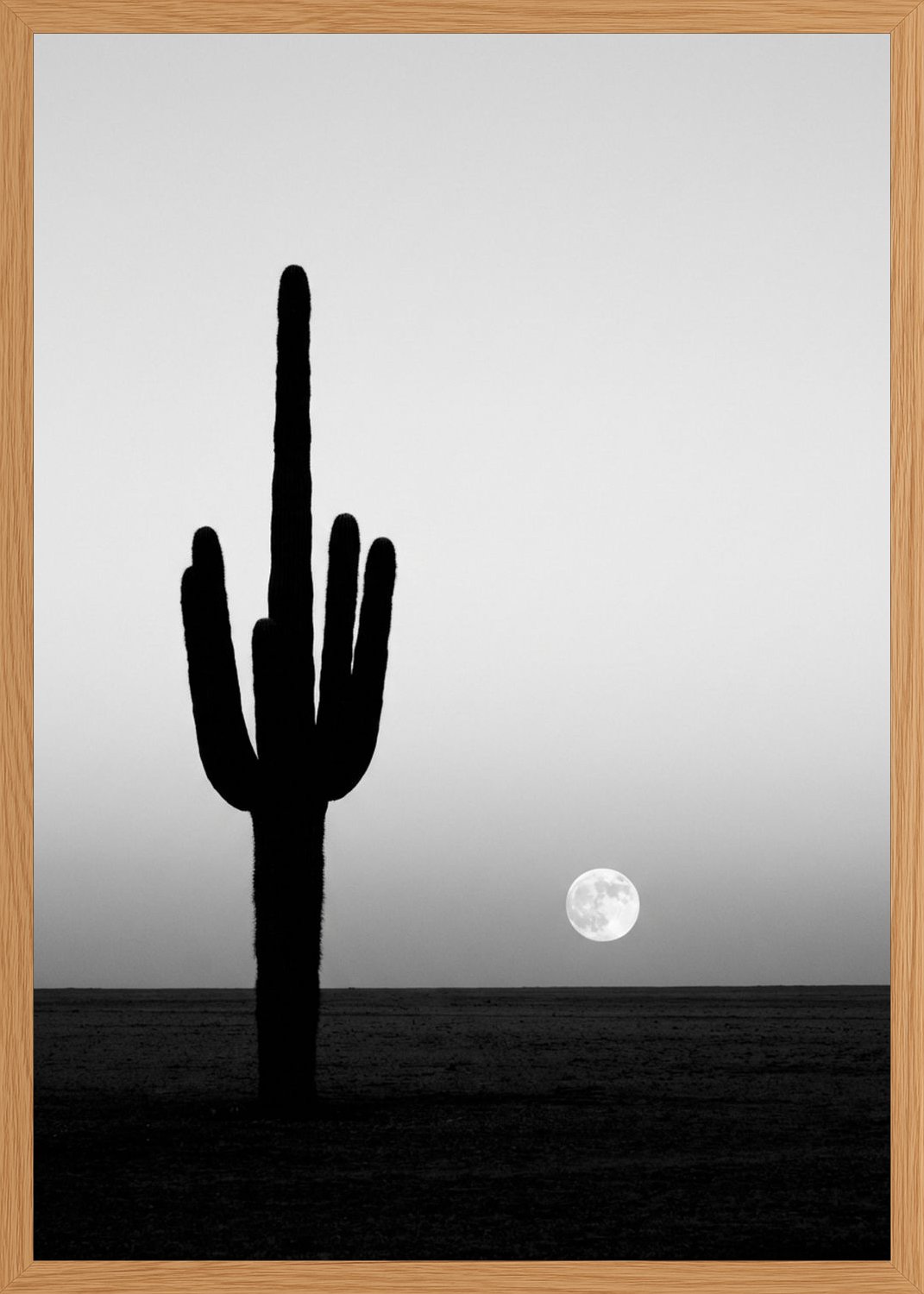 Poster in oak frame