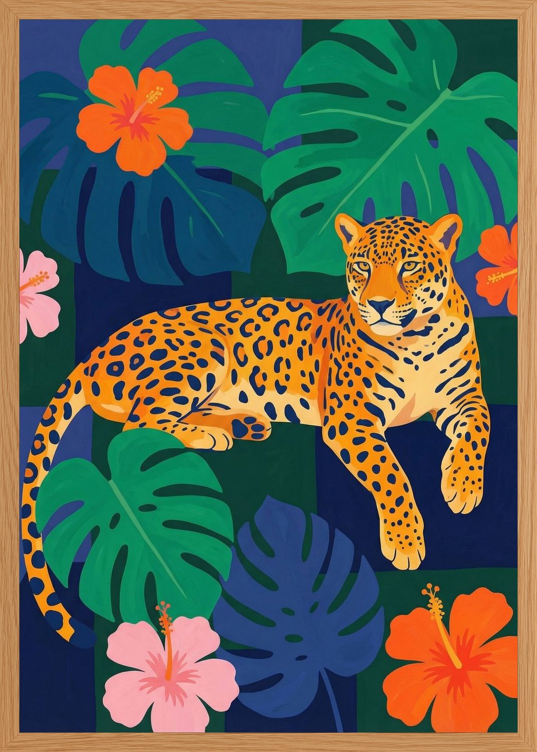 Poster in oak frame