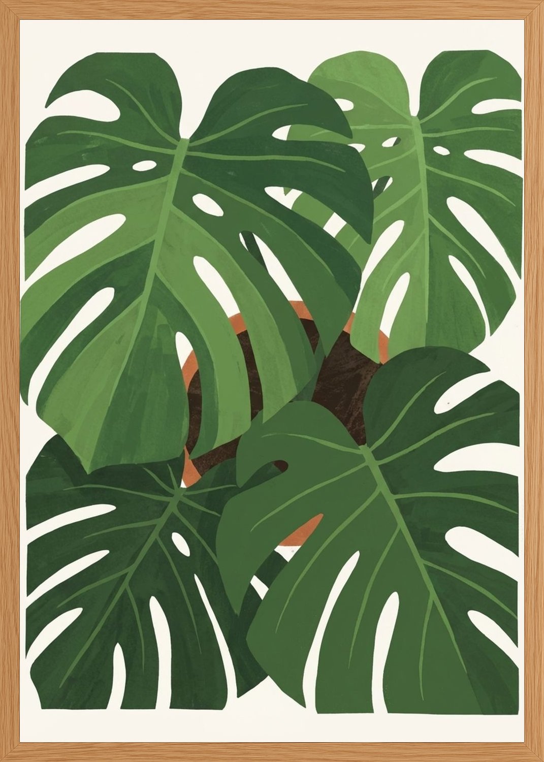 Poster in oak frame