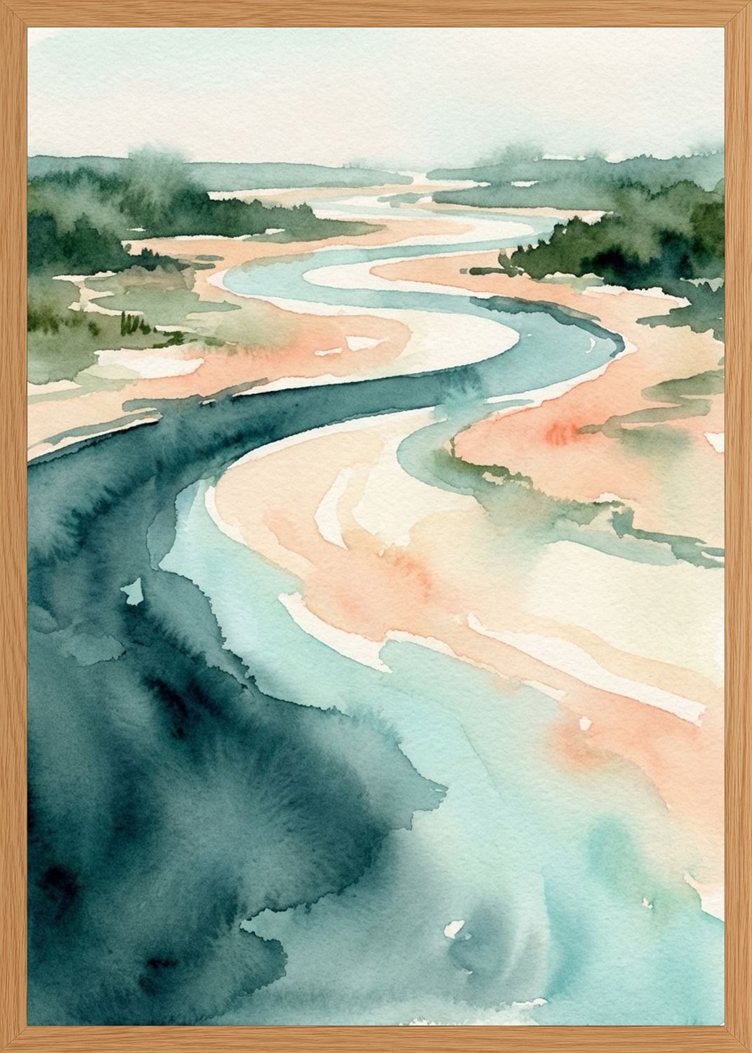 Poster in oak frame