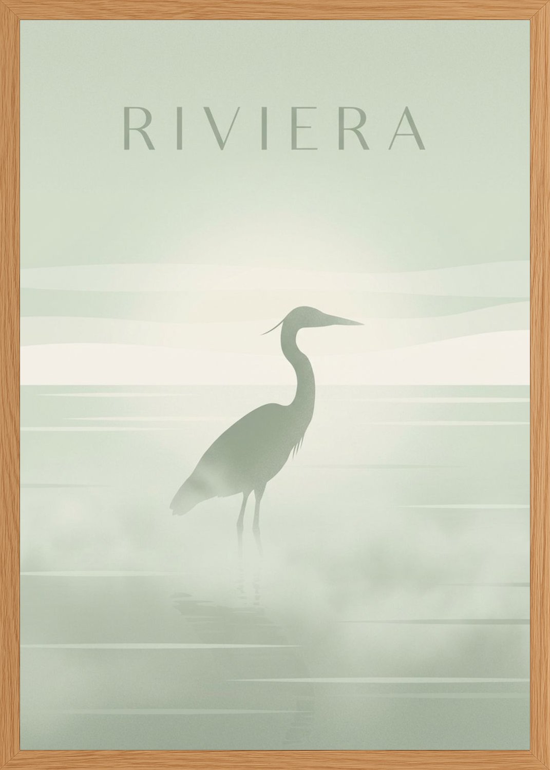 Poster in oak frame