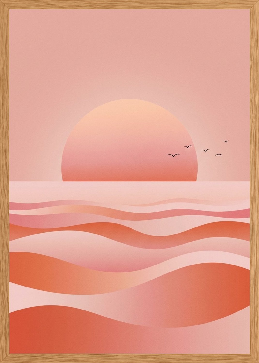 Poster in oak frame