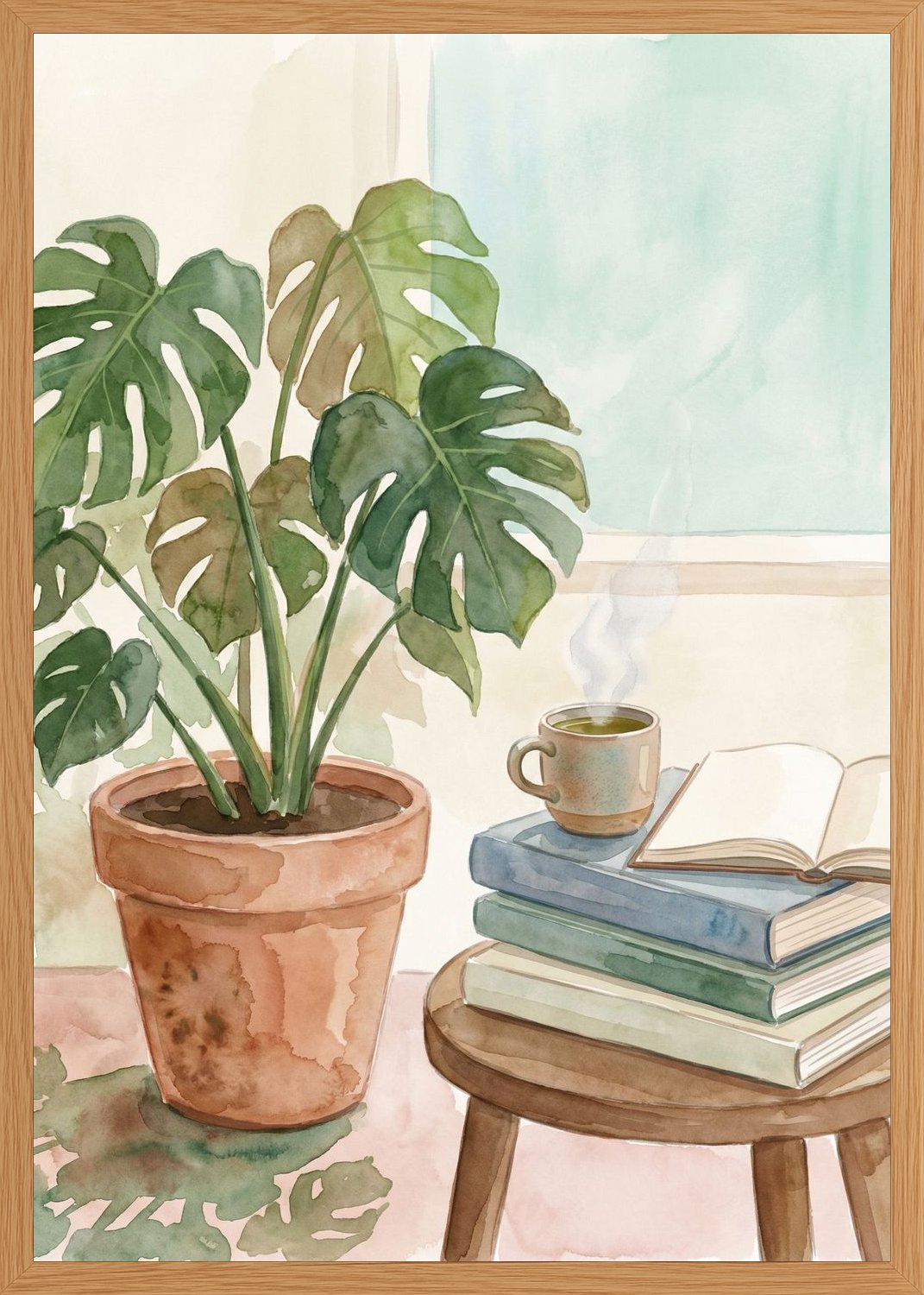 Poster in oak frame