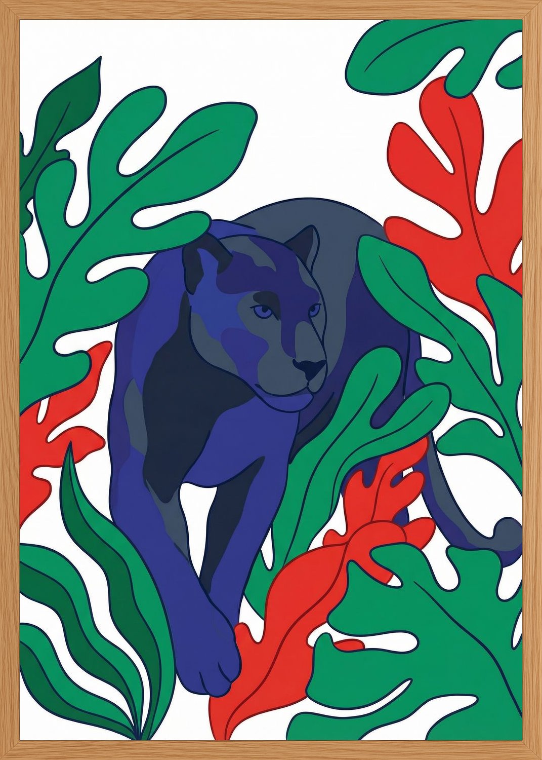 Poster in oak frame