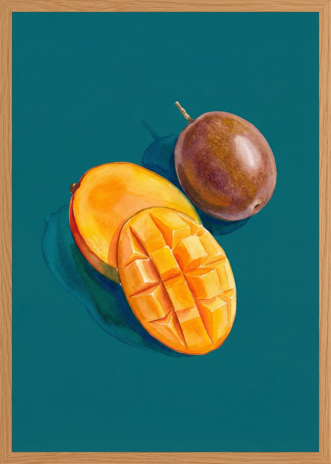 Poster in oak frame